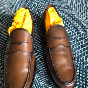 Tod’s brown leather loafers